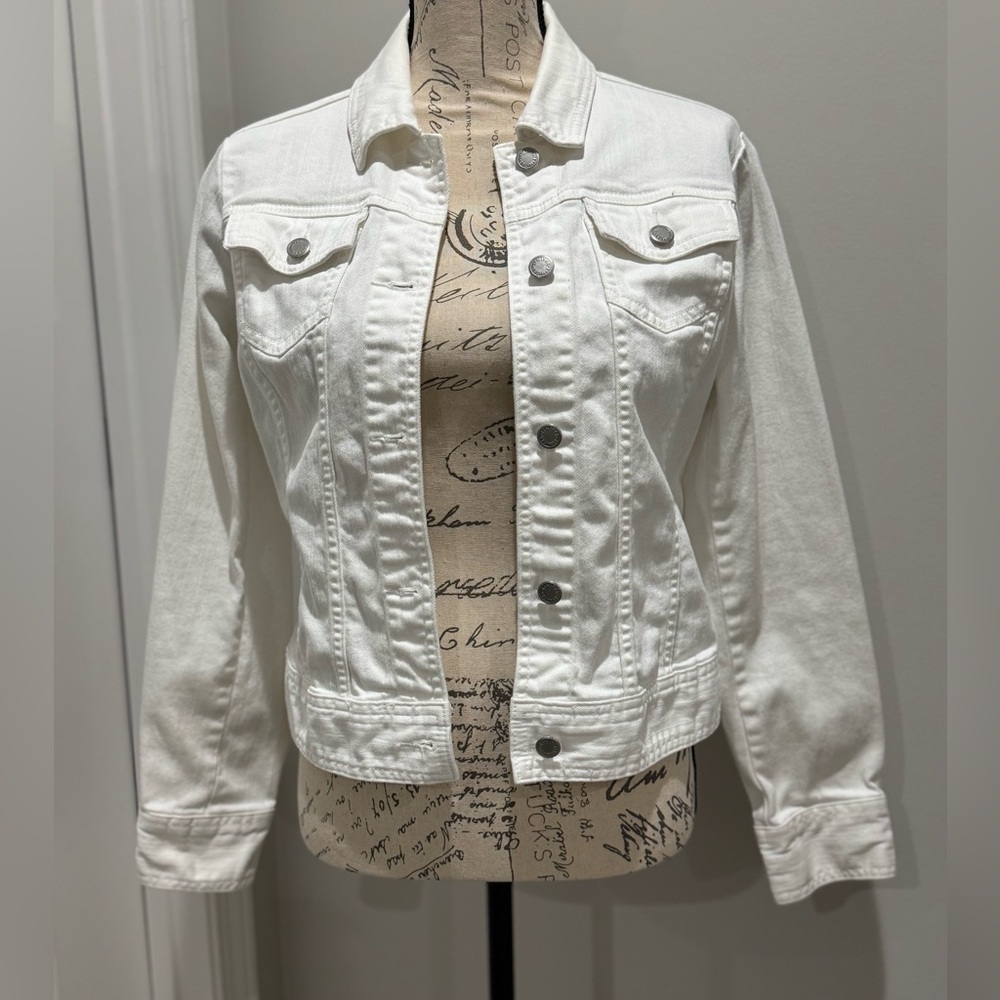 The Limited White Jean Jacket